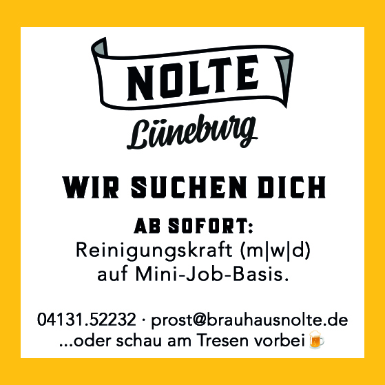 Stellenanzeige Reinigungskraft Mini-Job-Basis
